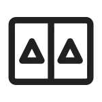 Dual Screen Mirror SVG Icon